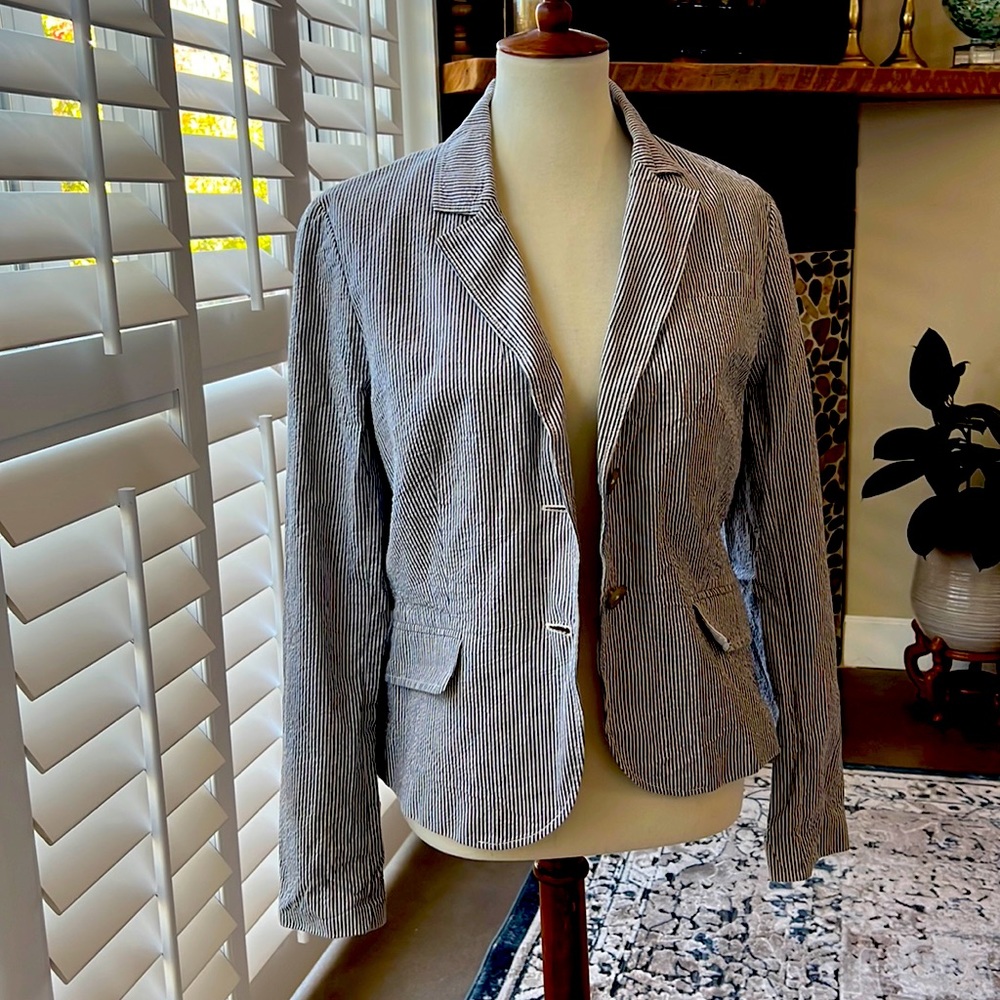 J Crew Pin-Striped Jacket